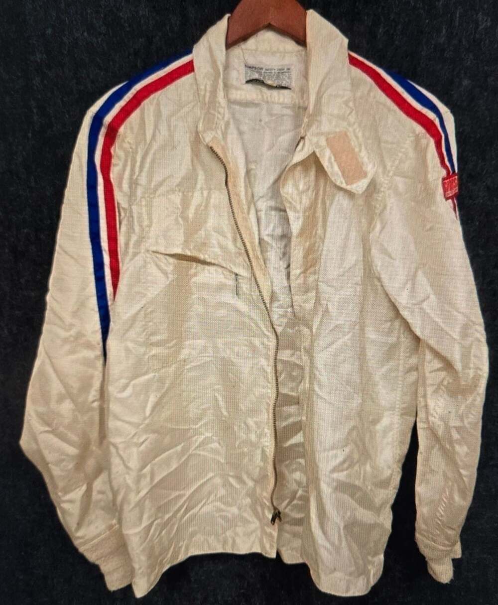 Simpson Racing Suit Size M L White Nomex Vintage Fire Suit USA